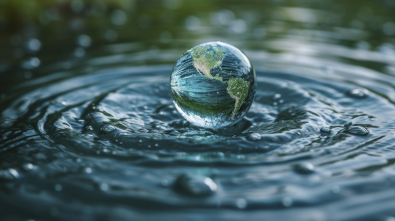 water world in a drop of water, in the style of environmental awareness, light green and dark azure, photo-realistic landscapes, sky-blue and green --ar 3:2 --stylize 500 --v 6 Job ID: 92bb16be-baaa-41ab-9162-43bd8acb4305